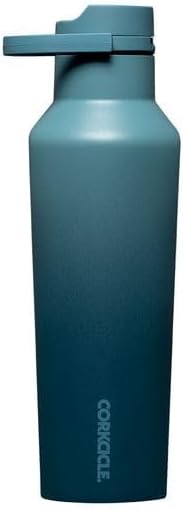 Corkcicle Sport Canteen - Keeps Drinks Cold 25 Hours - Stainless Steel Water Bottle - Triple-Insulated - Spill-Proof - Summer Drinkware Gift - Keeps Drinks Ice Cold - 20 oz - Twilight