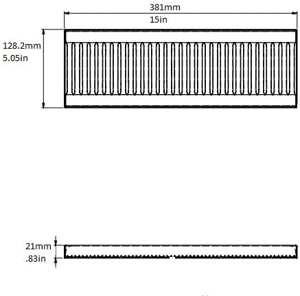 Drip Tray, Super Heavy,5"x15", 5002188