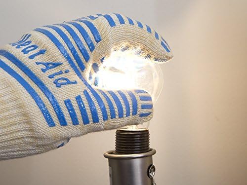 GRILL HEAT AID BBQ Grill Gloves Heat Proof for Grilling ā Fireproof 1472°F Heat-Resistant Grill Mitts for Outdoor Barbecue and Smoker, Campfire, Fire Pit, Oven Glove with Fingers for Baking Pizza