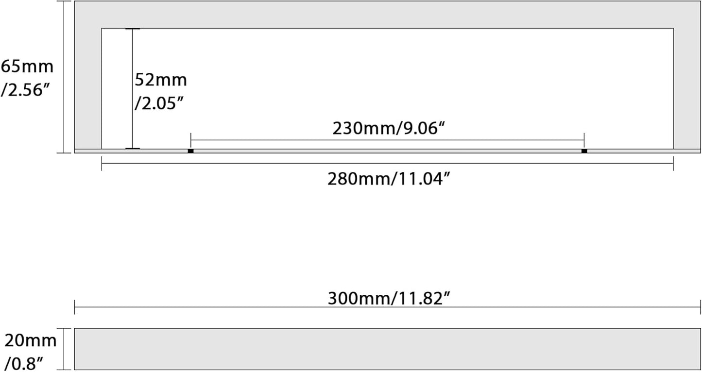 Alise Bath Towel Bar,Wall Mount Towel Holder Towel Rack Towel Hanger for Bathroom Lavatory,12 Inch SUS304 Stainless Steel Towel Rail,White Finish GJF030-W