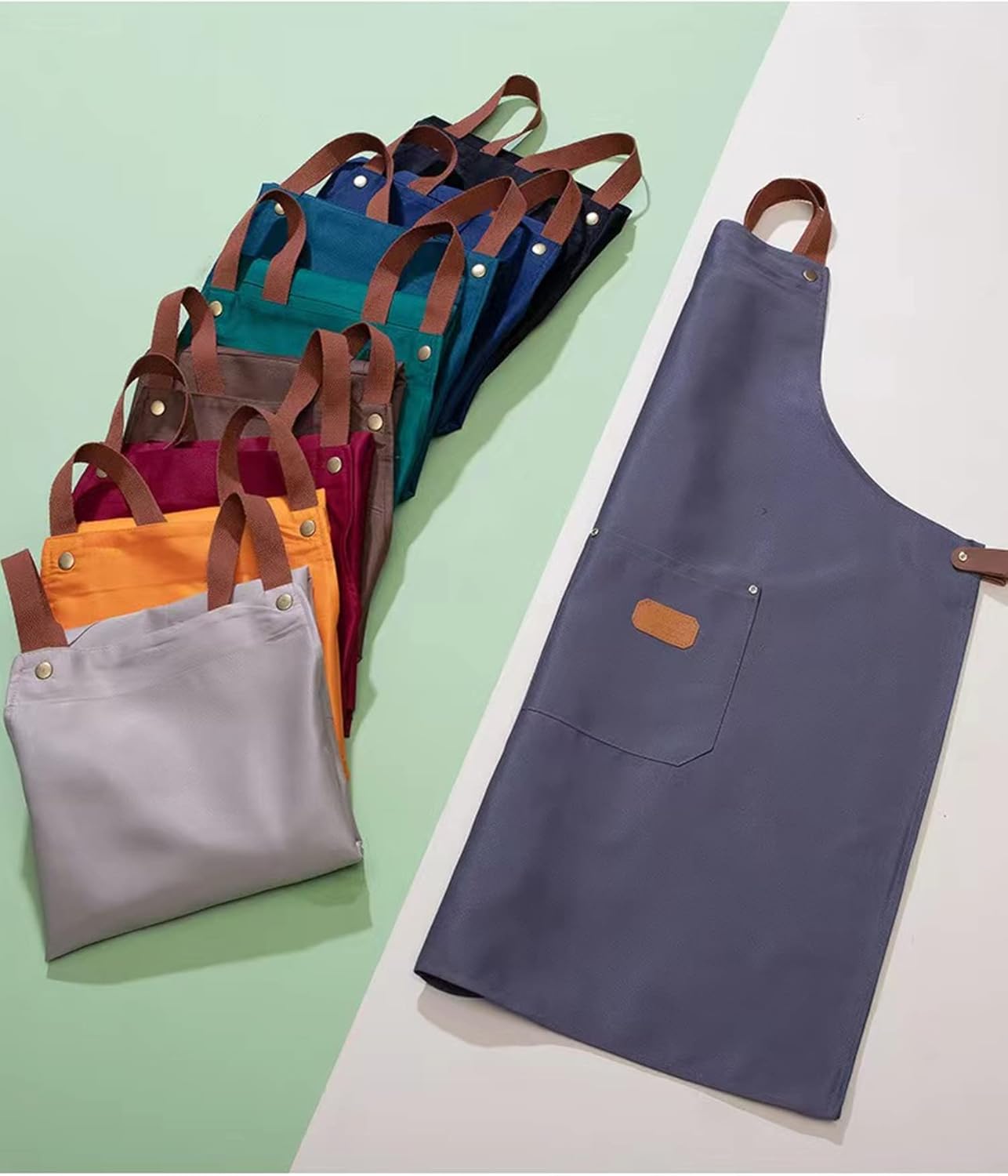 Personalized Custom Aprons Custom Adjustable Kitchen Cooking Aprons Hair Stylist Cafe Work Aprons For Men And Women