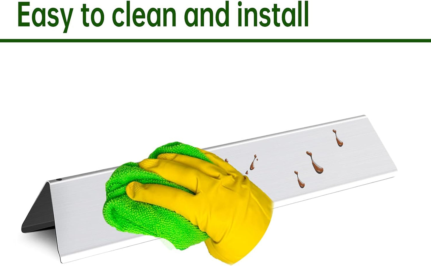 17.5” Grill Grates Replacement for 7637 7635 Weber Spirit I Spirit II E-210, S-210, E-220, S-220 With Front-Mounted Control Panels,Flavorizer Bars Cooking Grid Parts 2 Burners Spirit 200 Series