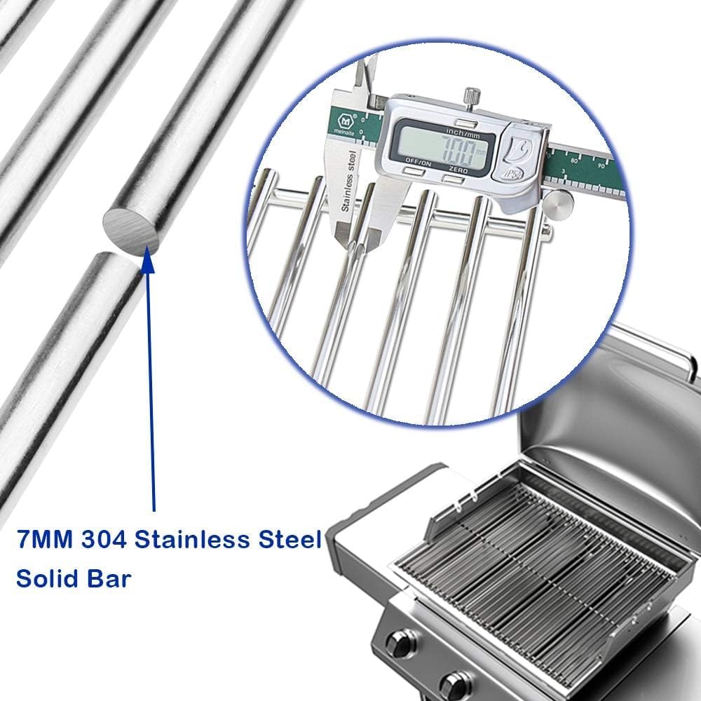 GRISUN 19.5" Grill Grates for Weber Genesis 300 Series, Genesis E310 E320 E330 S310 S320 S330 EP310 EP320, Replacement Cooking Grates for Weber 7528 7524, 304 Stainless Steel