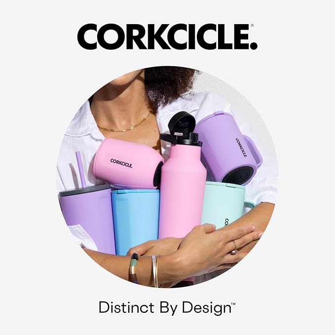 Corkcicle Classic Sport Canteen Insulated Water Bottle - Keeps Beverages Cold 25 Hours - Triple Insulated - Summer Drinkware Gift - Keeps Drinks Ice Cold - Leak-Proof Cap - 20 oz - Champagne Dreams