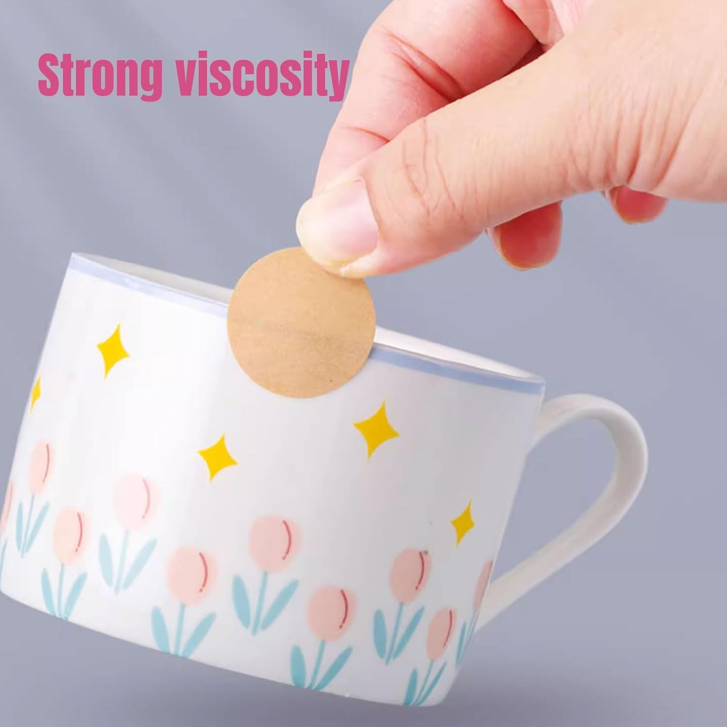 Custom Stickers Personalized Square Kraft Paper Sticker Customizable Floral Wreath Labels, Stickers for Mason Jars, Wedding Favors, Gift Tags, Party Packaging (Style 6)