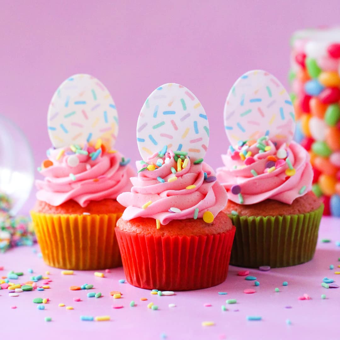 Pastel Party Sprinkles Mix | Made In USA By Sprinkle Pop| A Blend of Pink yellow Blue Green Purple Orange Lavender Mint Confetti Sprinkles| Easter Sprinkles For Decorating Cake Cupcakes Cookies, 4oz