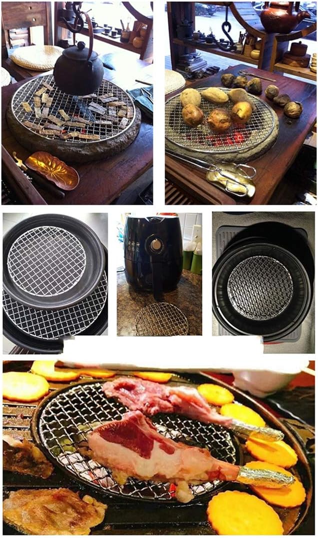Versatile Round 304 Stainless Steel Cooling Rack Baking,Heat Resistant Rust Proof Sturdy Durable Dia 9.5"