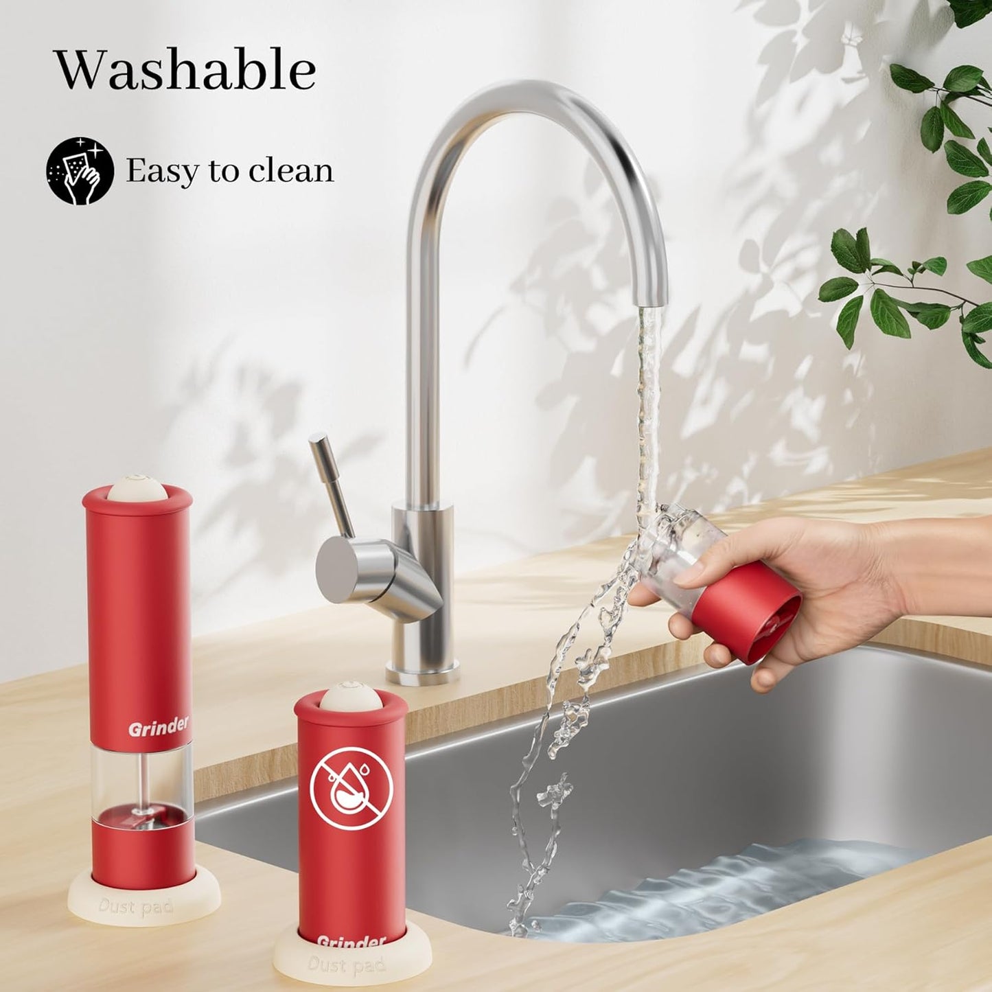 Electric Salt and Pepper Grinder Set, USB Rechargeable Adjustable Coarseness Automatic Salt Pepper Mill Shakers/Grinder Kitchen Spice Mill for Outdoor, Home Chefs Idea for New House Warming Gifts 