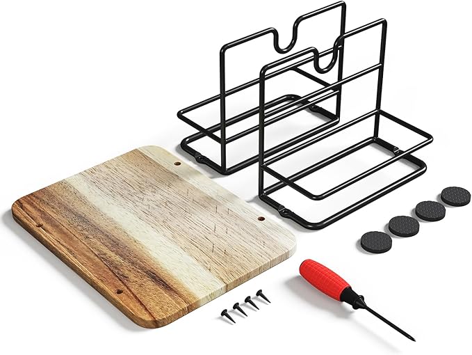 Napkin Holder for Table, 2 IN 1 Napkin Holders That Can Hold Salt Jar and Pepper Jar, Napkin Dispenser, Modern Dining Table Decor, Metal Racks and Wooden Bases, Burlywood