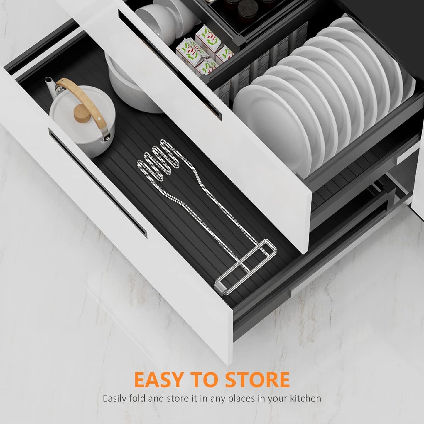 Kitchen Glove Holder,Stainless Steel Glove Rack,Kitchen Vertical Glove Support Multi-Purpose Glove Drain Rack,Collapsible Glove Drying Stand,Rubber Glove Drying Rack,Mitten Rack(Large)