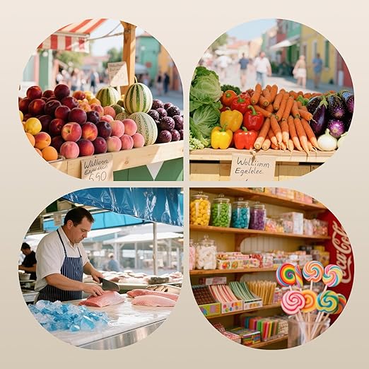 Bonvoisin Price Computing Scale 88lb/40kg Commercial Food Scale with Stainless Steel Platform & Keys, Dual LCD Display Backlight for Meat, Produce, Deli, Farmers Market, Retail(Not for Trade)