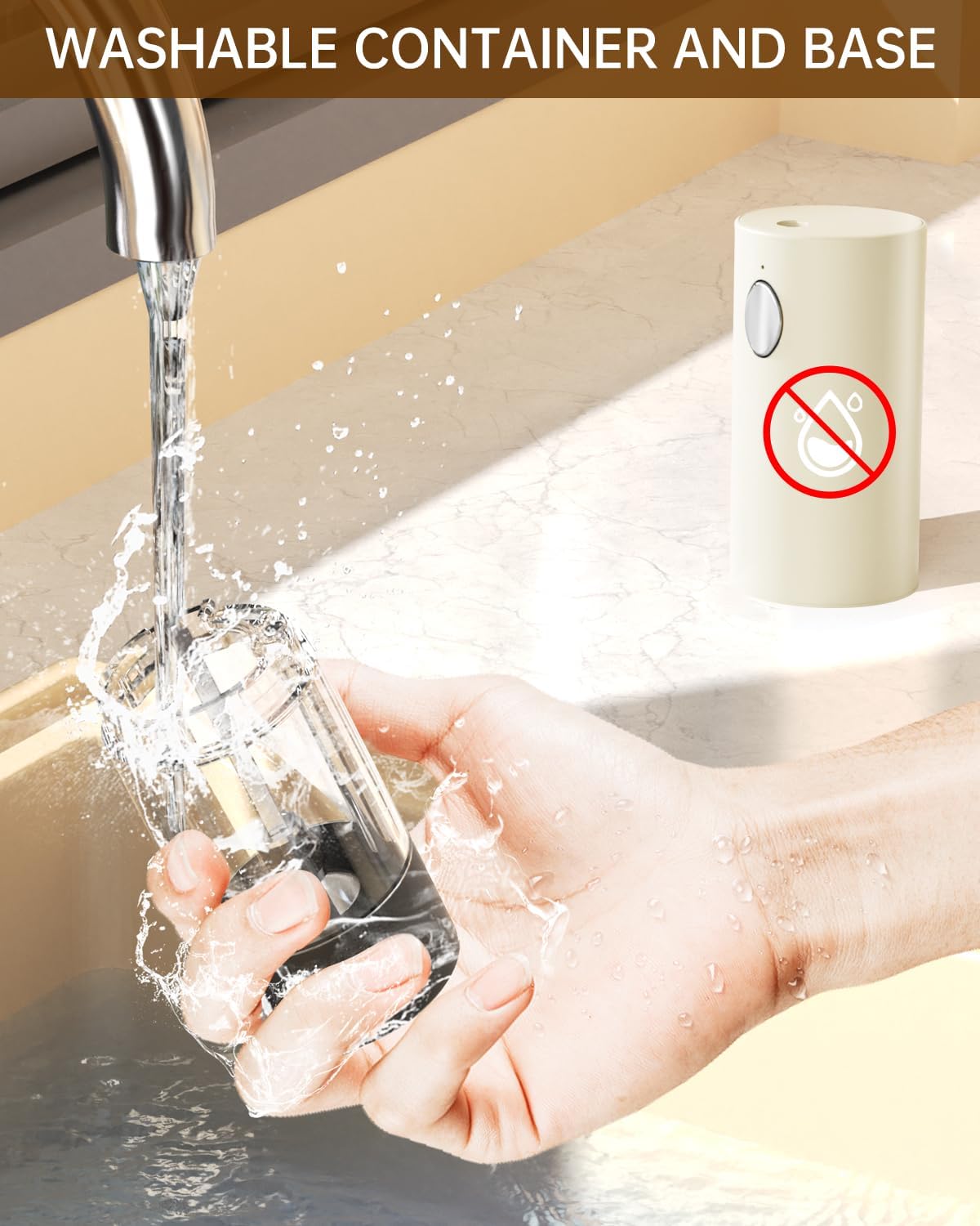 CIRCLE JOY Electric Salt and Pepper Grinder Set Rechargeable Salt and Pepper Mills with Storage Base, Adjustable Coarseness and LED White Light, Washable 95ml Container, Light Yellow