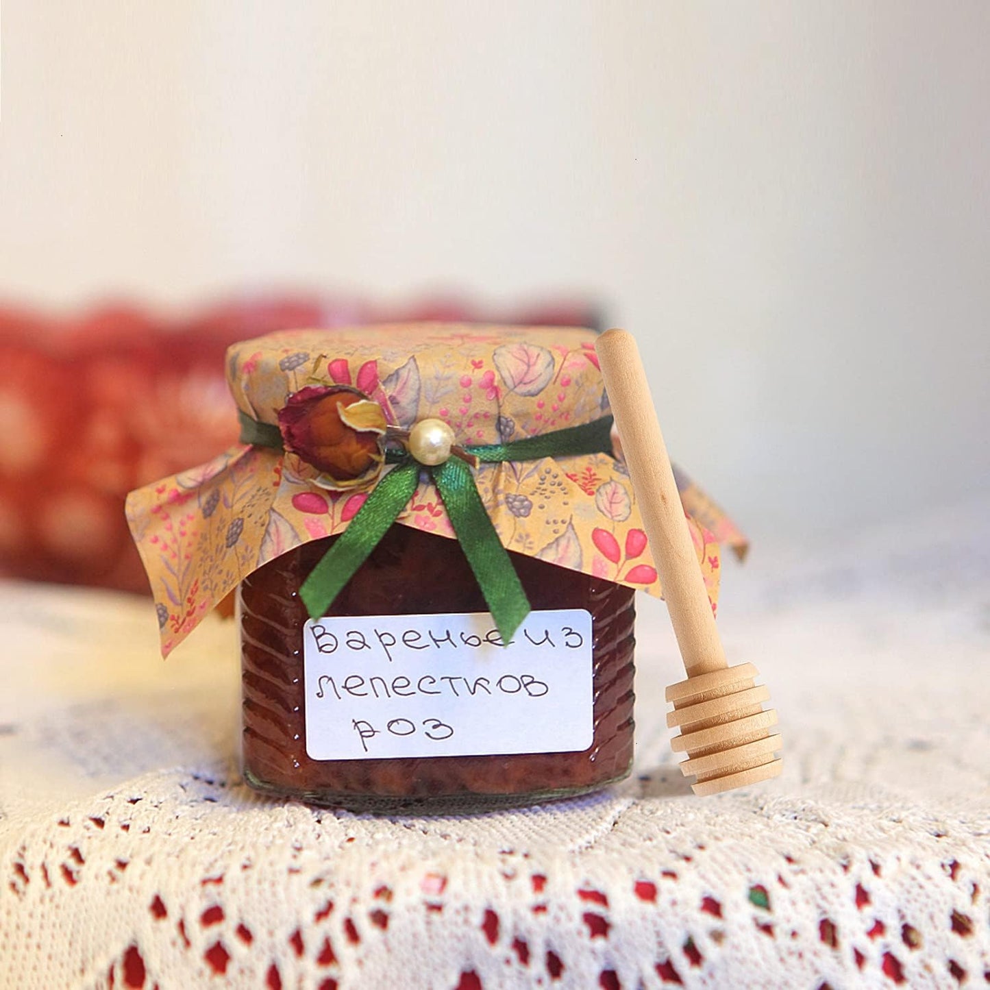 100 PCS Wooden Honey Dipper Sticks, 3 Inch Honey Sticks Mini Honeycomb Sticks, Mini Honey Dipper Honey Stirrers for Honey Jar Dispense Drizzle Honey and Wedding Party Favors Gift