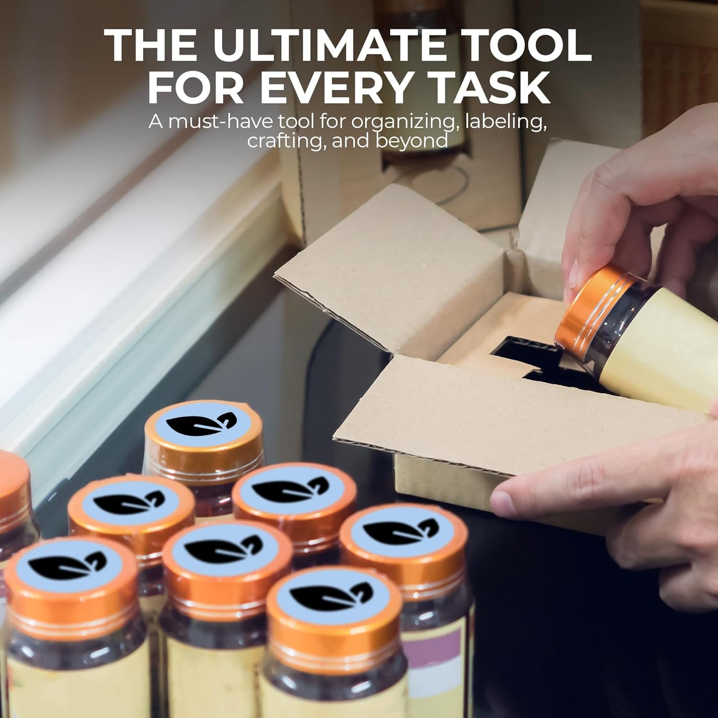 Perco Blue 2-Inch Perforated Circle Dot Thermal Sticker Labels — 300 Stickers/Roll, Direct Thermal Printer Compatible—with Permanent Adhesive for Organizing, Color Coding, Bin Labeling—Made in USA