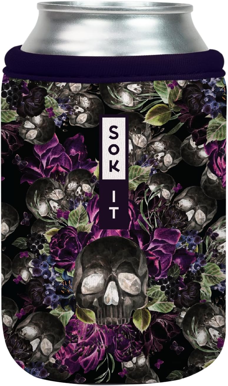 Sok It CanSok Sleeve for Beer & Soda Insulated Neoprene Cover (After Dark, 12oz Can Sleeve)