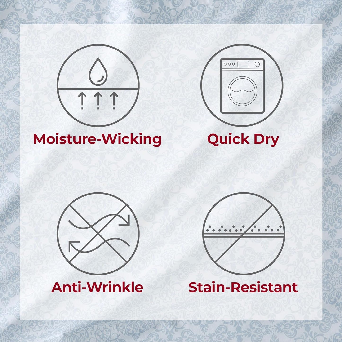 Mellanni California King Sheets Set - 4 PC Iconic Collection Bedding - Hotel Luxury, Extra Soft, Cooling Bed Sheets - Wrinkle, Fade, Stain Resistant (Cal King, Laced Sky Blue)