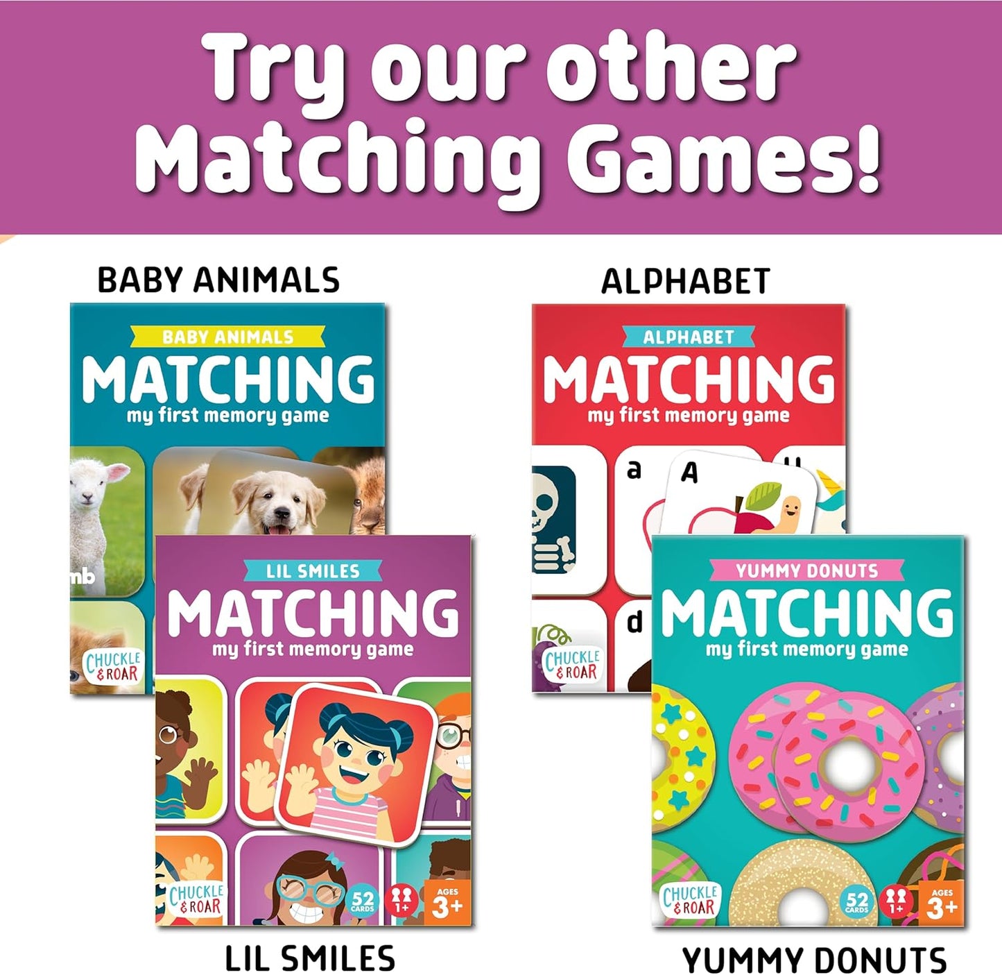 Chuckle & Roar Matching Game Lil Smiles Edition