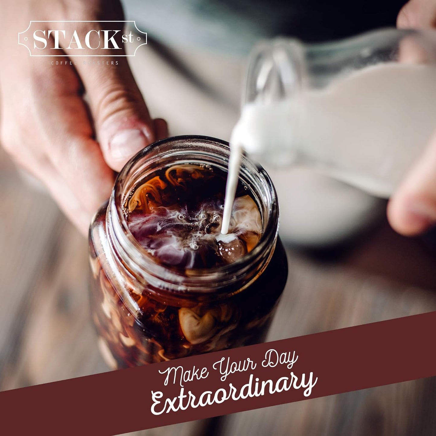 Organic Cold Brew Coffee Coarse Ground 1 LB - CRANK High Voltage Caffeine Dark Roast, Coarse Grind – By Stack Street