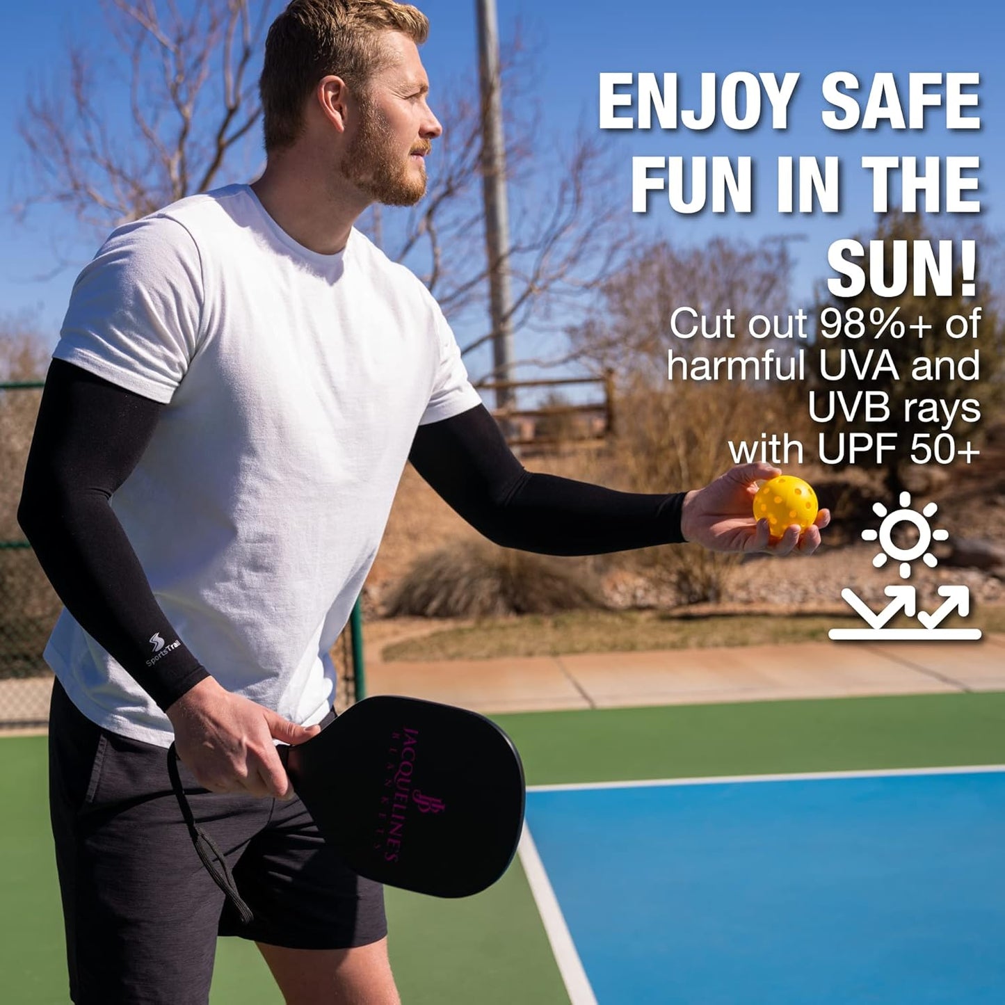 SportsTrail Cooling Arm Sleeves for Men & Women – Breathable, UV Sun Protection, Sports Arm Sleeves for Women, Men & Youth