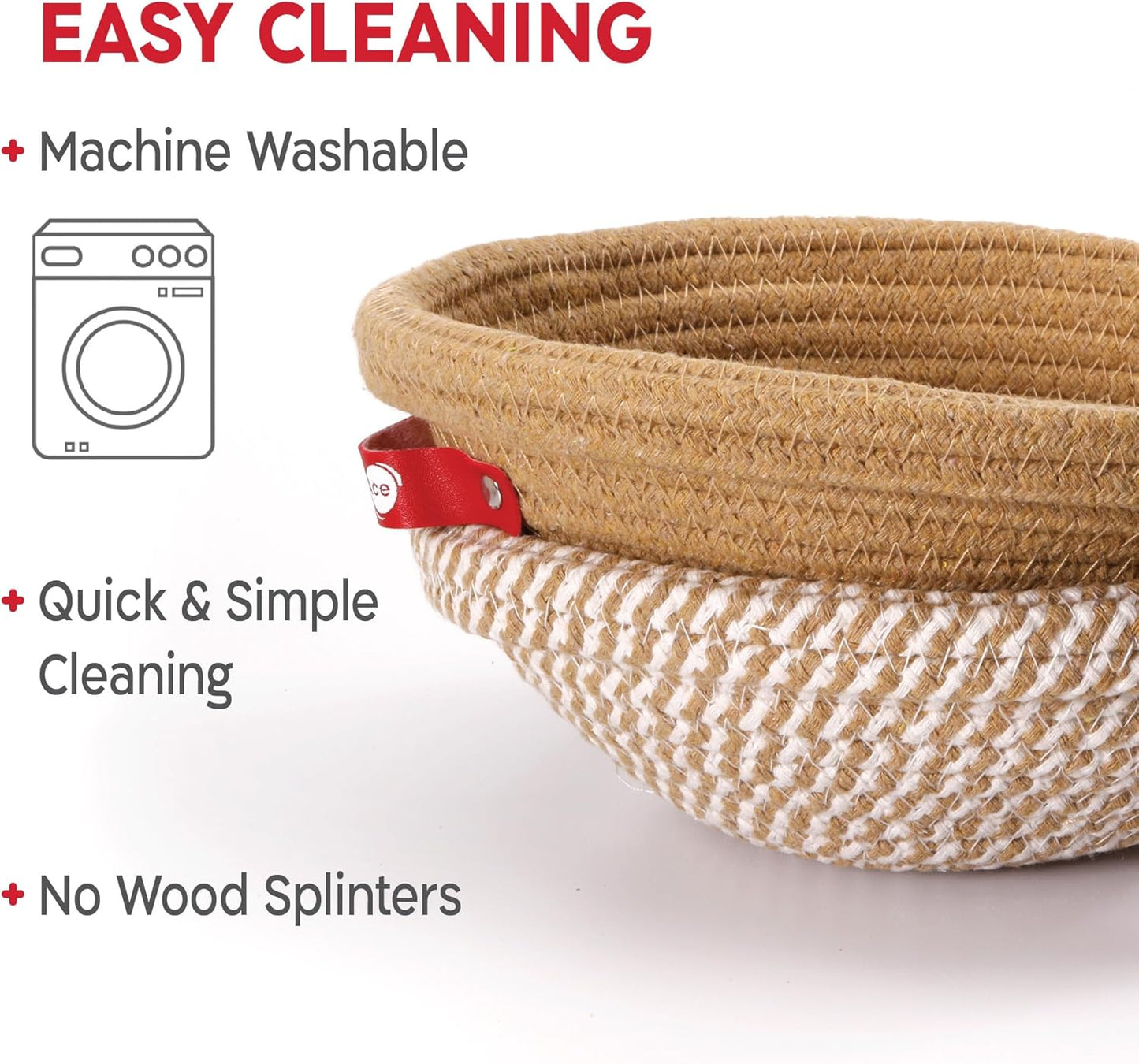 Cotton Rope Banneton Bread Proofing Basket Set, 2 x Round Bread Basket with Liners & Covers for Artisan Bread Baking, Sourdough Bread Baking Supplies