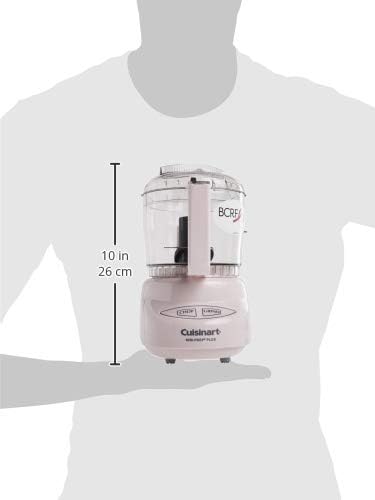 Cuisinart Mini-Prep Plus Food Processor, 24-Ounce Mini Food Processor to Chop Herbs, Vegetables, and Hard Cheese, 24-Ounce Work Bowl, Reversible Stainless Steel Blade, DLC-2APK, Pink