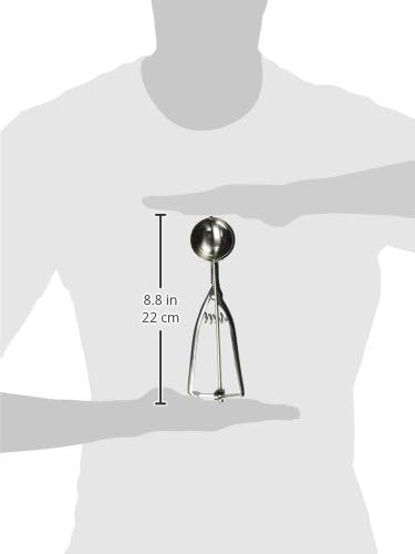 Fox Run Ice Cream/Cookie Dough Scoop, 1-7/8-Inch, Metallic