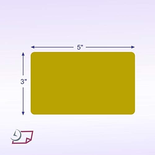 NextDayLabels 500 Rectangle Stickers (3" x 5") - Color Coding Labels Roll - Moving Labels for Boxes, Colored Inventory Stickers for Packing, Organizing, and Storage (Olive)