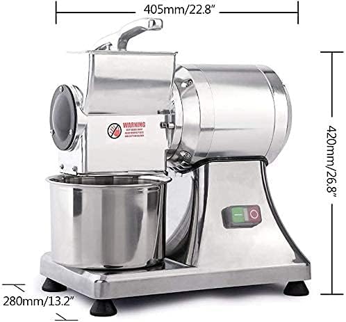 Commecial Electric Cheese Grater, 550W Heavy Duty Food Shredder, Electric Food Grinder Stainless Steel Great for Grating Cheese Peanuts Parmasan Bread Crumbs, commercial food processor