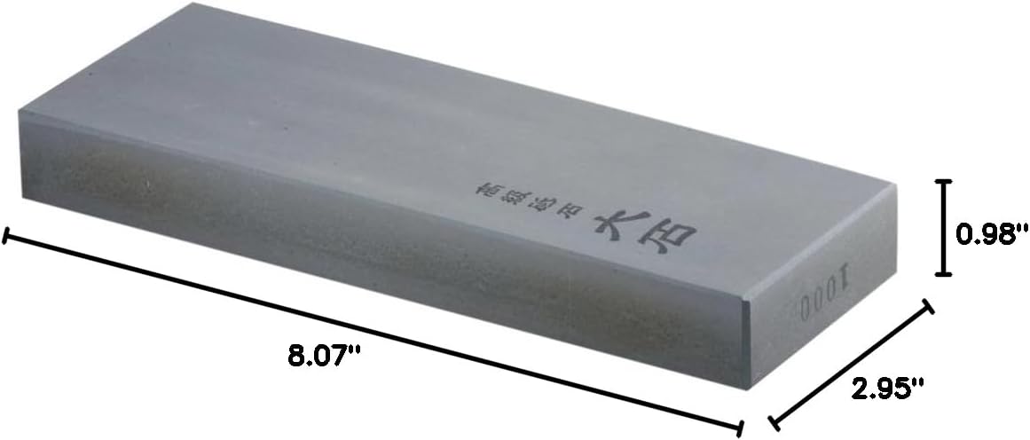 Magma Ohishi Japanese Toishi Waterstone, Grindstone, Grain 1000, 8.07x2.95x0.98 Inch
