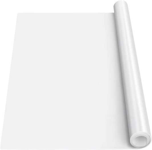 Silicone Mat Heat Resistant Mats for Countertop, Multipurpose Large Silicone Mats for Crafts Kitchen Workbench Size 48x24 inches Thick 2mm,Rolled Package,Translucent