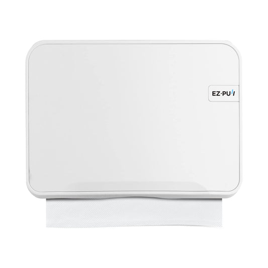 EZbrnd Wall Mount MULTIFOLD Paper Towel Dispenser for Kitchen/Bathroom/Office/RV/Airbnb, White, 3200-EZ