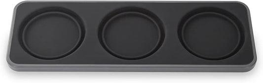 FinaMill Salt and Pepper Mill Tray, Stackable FinaPod Storage, Stylish Kitchen Accessories for Spice Grinder, Gift-Ready - Slate Trio Stackable Tray