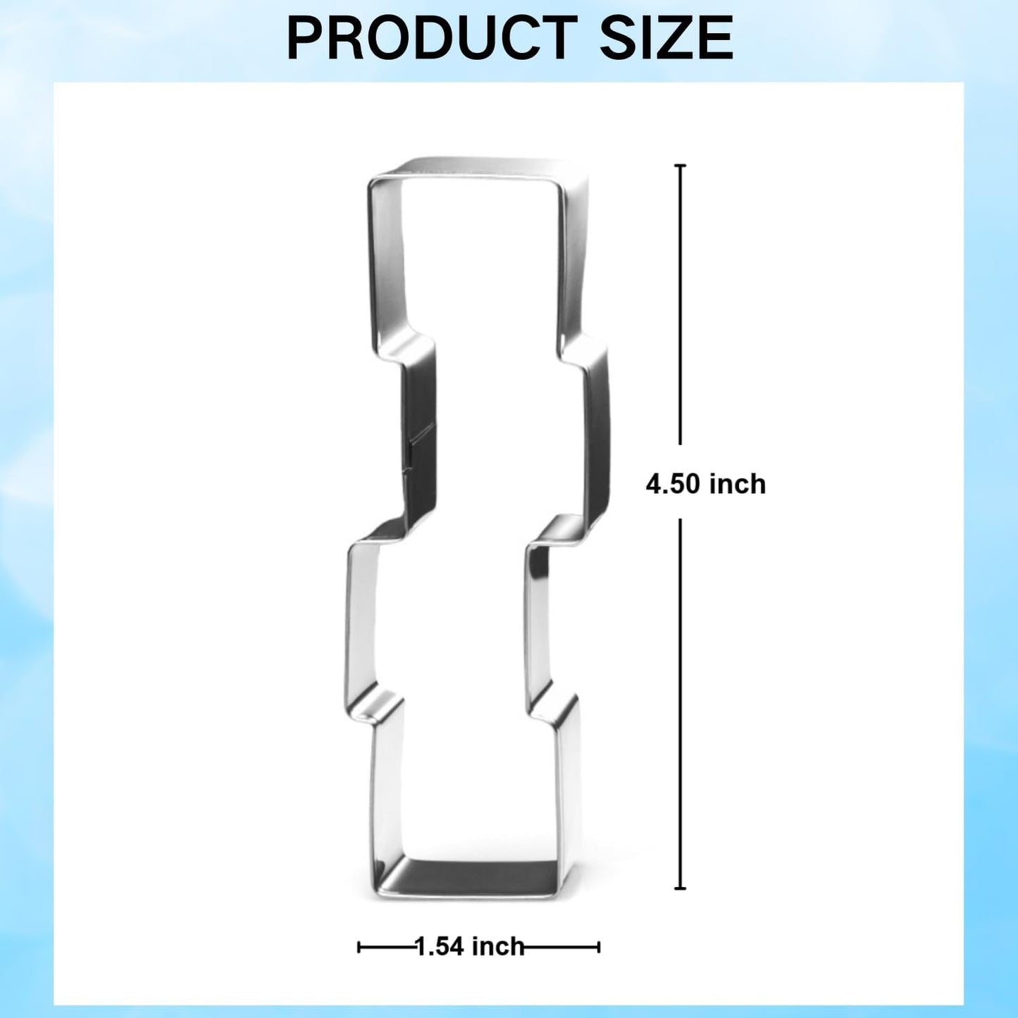 Baby Block Cookie Cutter - 4.5 Inch - Stainless Steel - Dishwasher Safe - Perfect for Baby Shower, Birthday, Wedding, and Holiday Cookies
