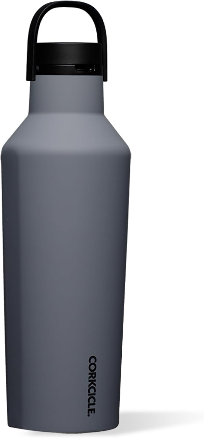 Corkcicle Sport Canteen - Keeps Drinks Cold 25 Hours - Stainless Steel Water Bottle - Triple-Insulated - Spill-Proof - Summer Drinkware Gift - Keeps Drinks Ice Cold - 32 oz - Hammerhead
