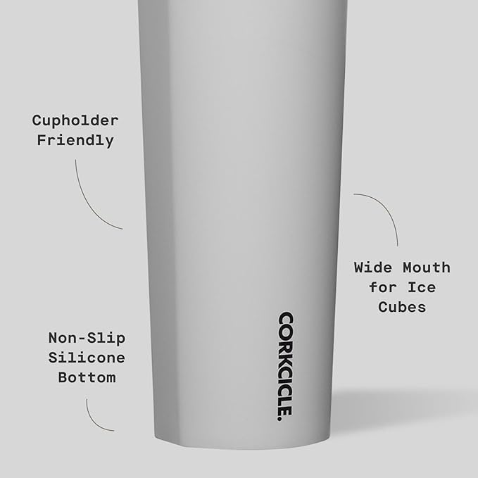 Corkcicle Sport Canteen - Keeps Drinks Cold 25 Hours - Stainless Steel Water Bottle - Triple-Insulated - Spill-Proof - Summer Drinkware Gift - Keeps Drinks Ice Cold - 20 oz - River Rock