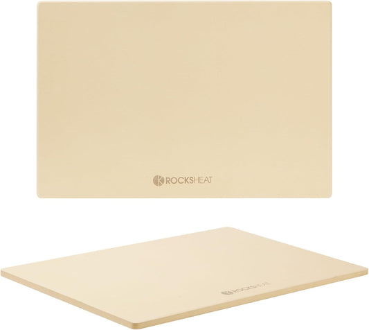 Pizza Stone, Rectangular Extra Large 23.6" x 15.8" x 0.6" Pizza Stones for Oven Grill BBQ, Industrial Commercial Heavy Duty Cordierite Baking Stone for Pizza Bread, Outdoor Pizza Accessories