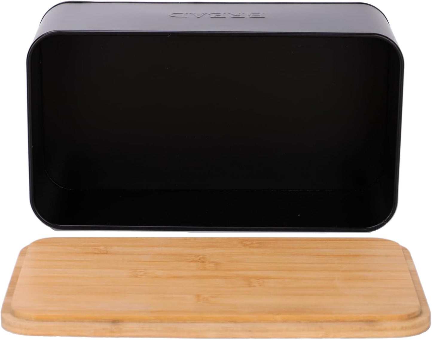 Black Bread Box, Rustic Bread Box, Vintage Bread Box for Kitchen Countertop, Bread Bin Black