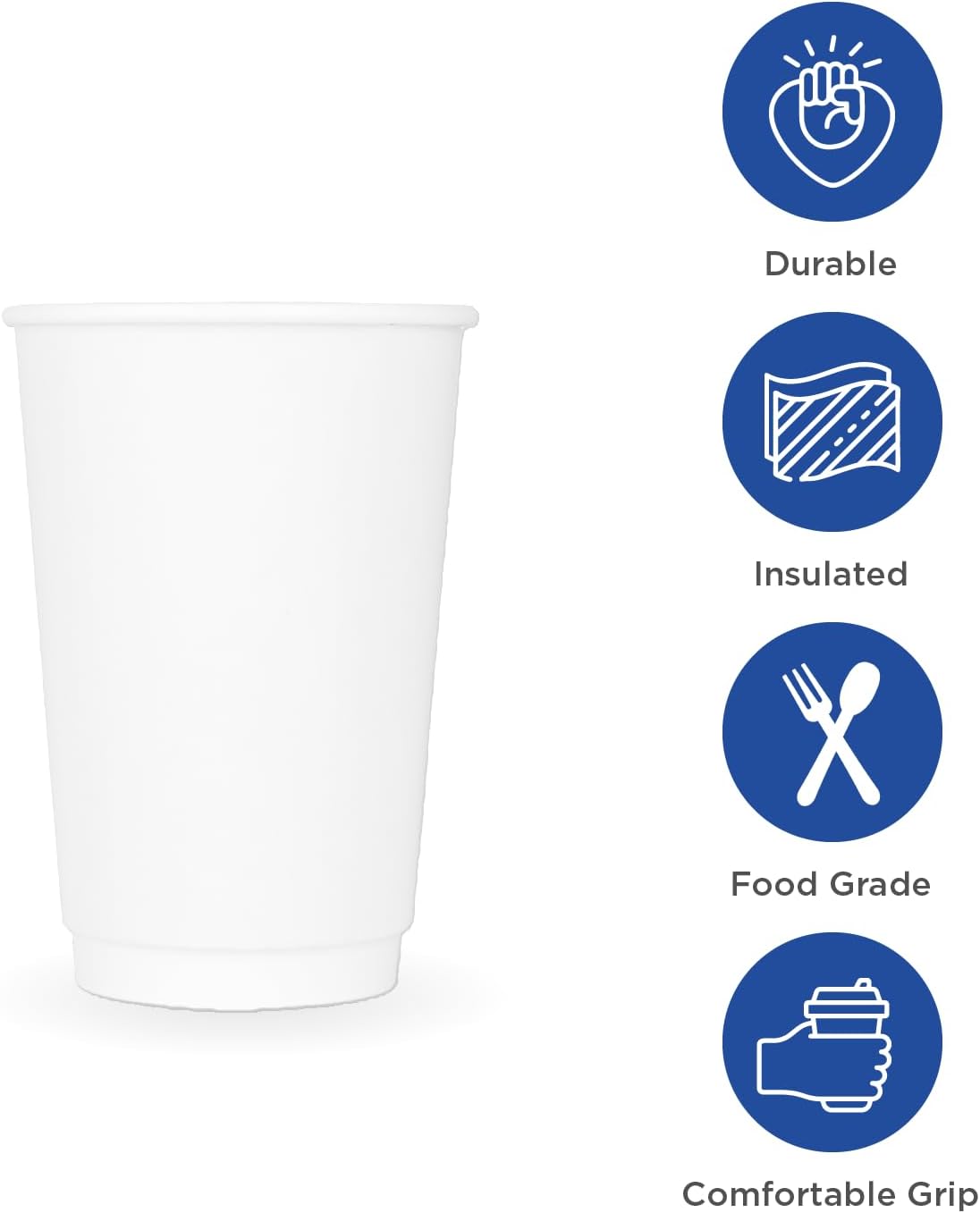 Karat C-KIC520W 20 oz. Insulated Paper Hot Cups (Case of 300)