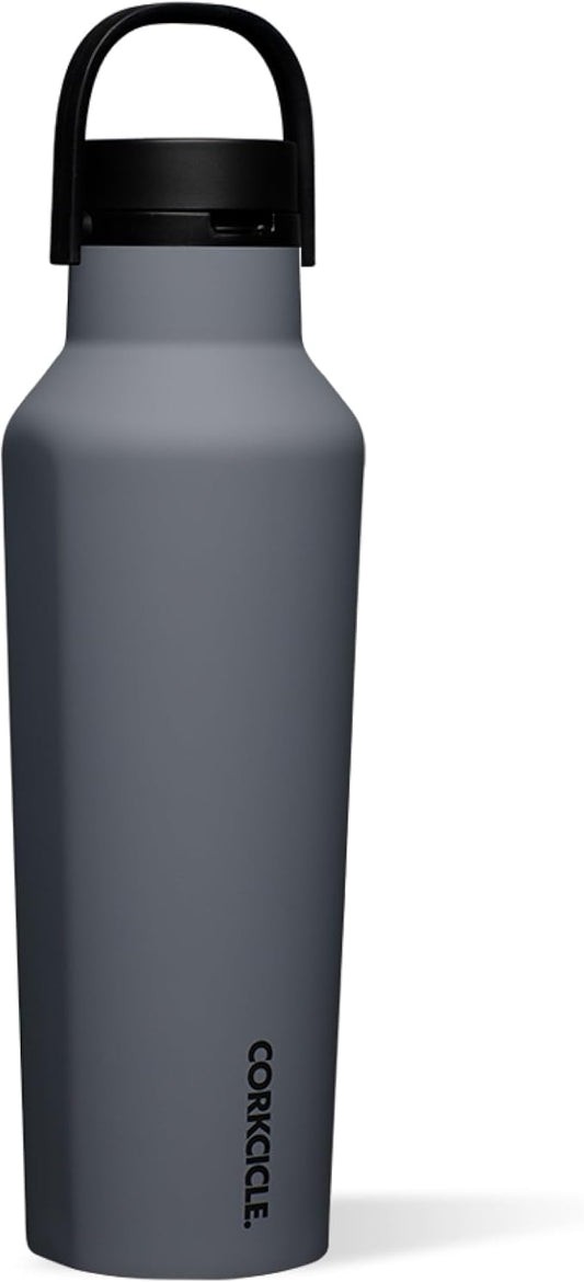 Corkcicle Sport Canteen - Keeps Drinks Cold 25 Hours - Stainless Steel Water Bottle - Triple-Insulated - Spill-Proof - Summer Drinkware Gift - Keeps Drinks Ice Cold - 20 oz - Hammerhead