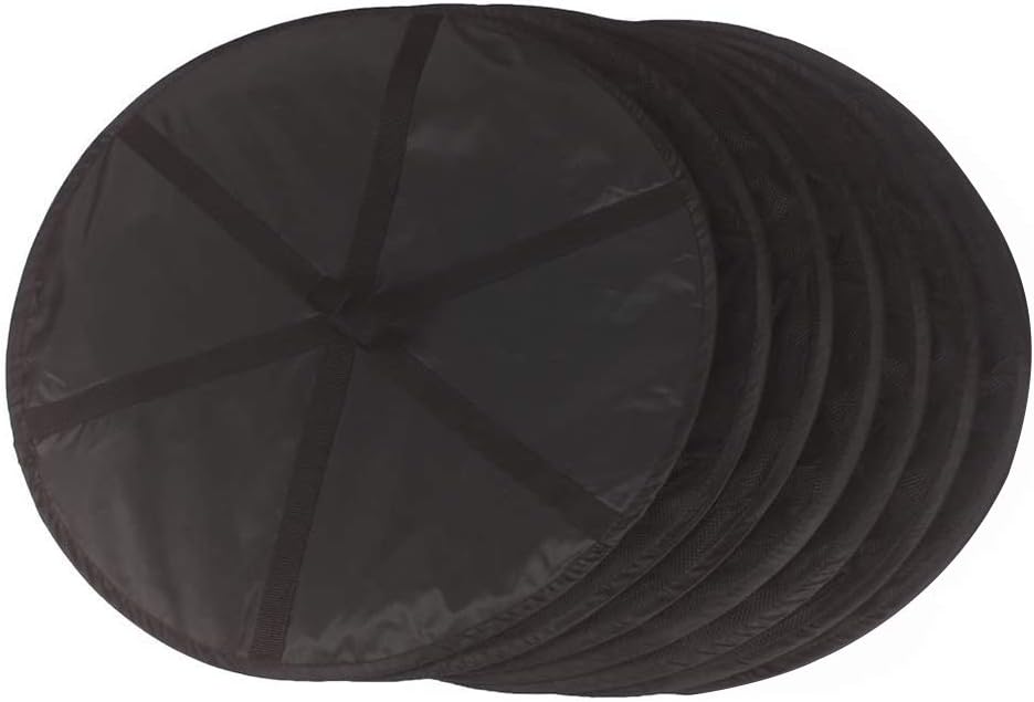 Desy & Feeci Herb Drying Rack Hanging, 6 Layer Collapsible Mesh Dry Net Herb Dryer with S Hang Buckle and Storage Bag, Black (Diameter 60 cm)