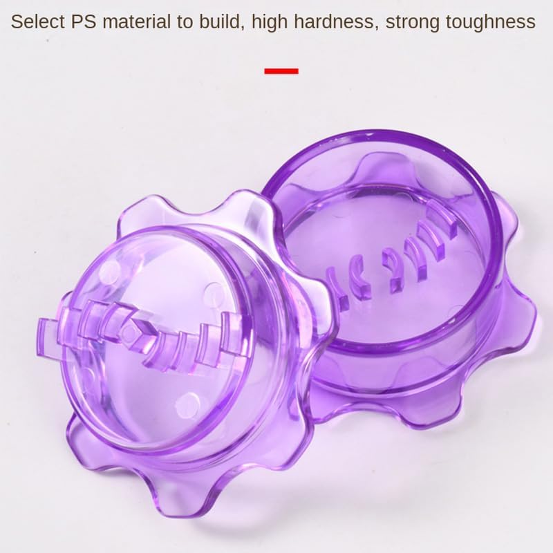 2025 New Garlic Twister,Garlic Press,Garlic Peeler,Ginger Grater,Mini Garlic Mincer (Purple)