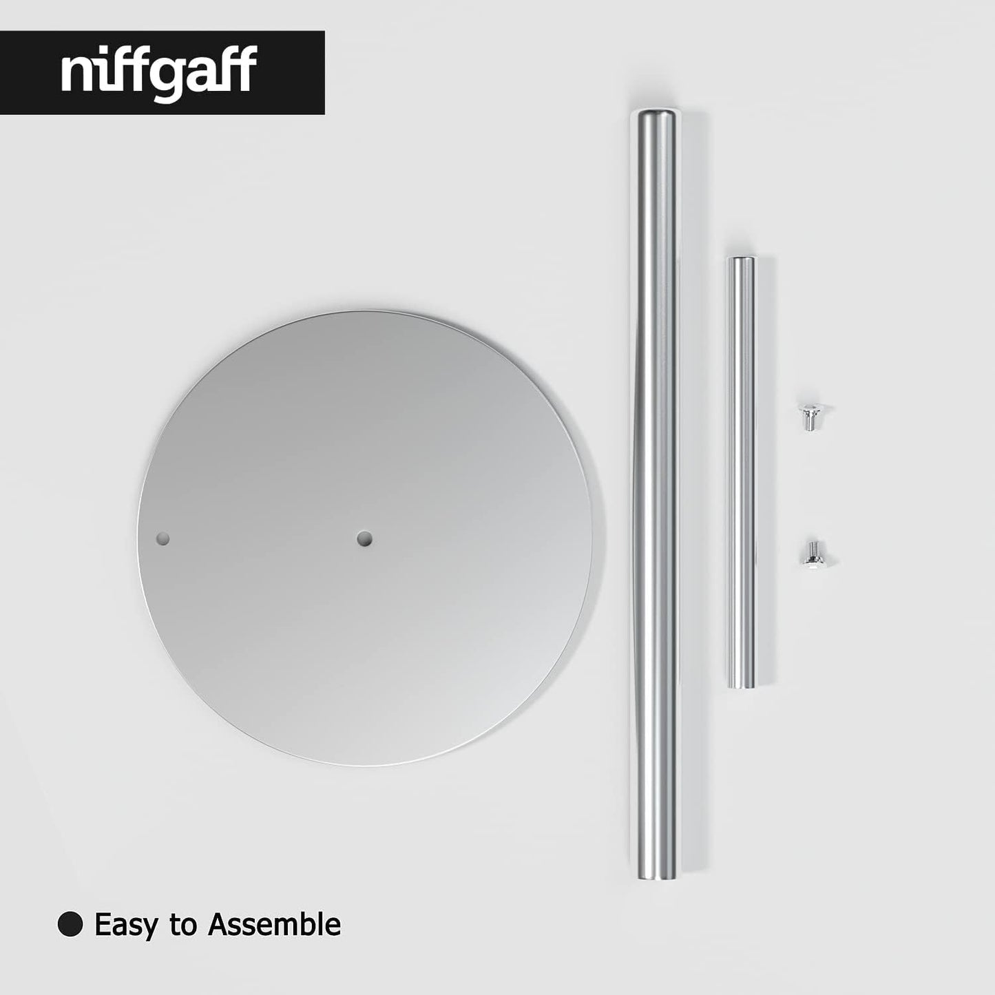 Paper Towel Holder Silver, Premium Stainless Steel Kitchen Roll Dispenser, Countertop Roll Organizer with Weighted Base