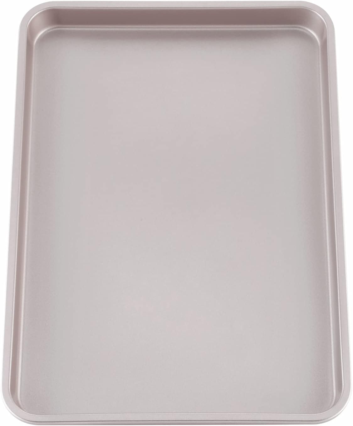 CHEFMADE 15-Inch Baking Sheet Pan, Non-Stick Carbon Steel Rimmed Cookie Sheet Pan for Oven Roasting Meat Bread Jelly Roll Battenberg Pizzas Pastries 10.6" x 15.6" x 1" (Champagne Gold)