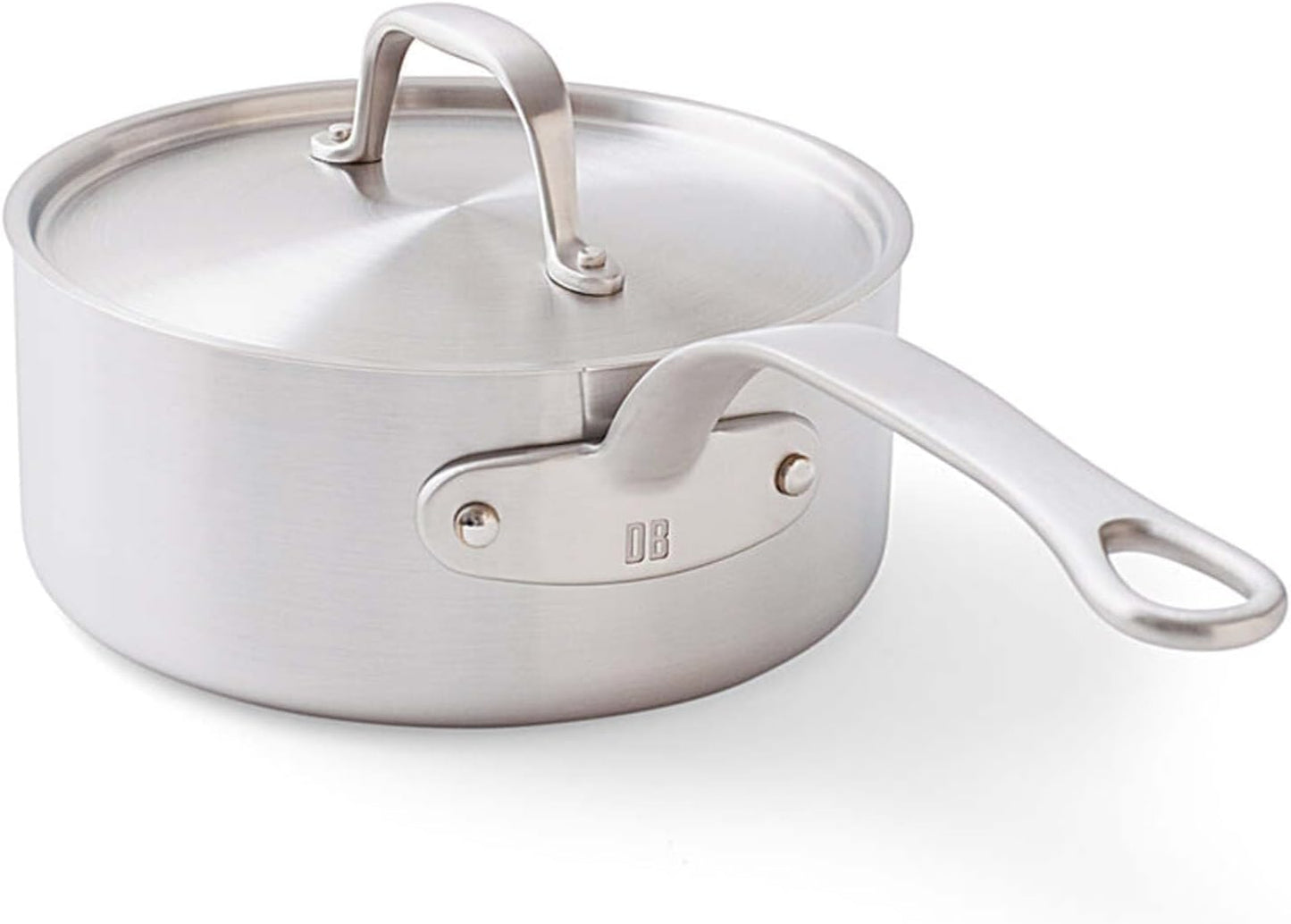 Daniel Boulud Kitchen - 7pc Cookware Set - French Inspired 5-Ply Stainless Steel Pots & Pans Cooking Set, Sturdy Heat-Resistant Handles, Induction Compatible & Oven Safe