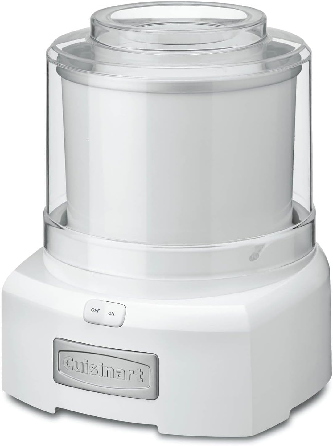 Cuisinart Ice Cream Maker Machine, 1.5 Quart Double Insulated Machine, Sorbet and Frozen Yogurt Maker, Ready in 20 Minutes, ICE-21P1, White