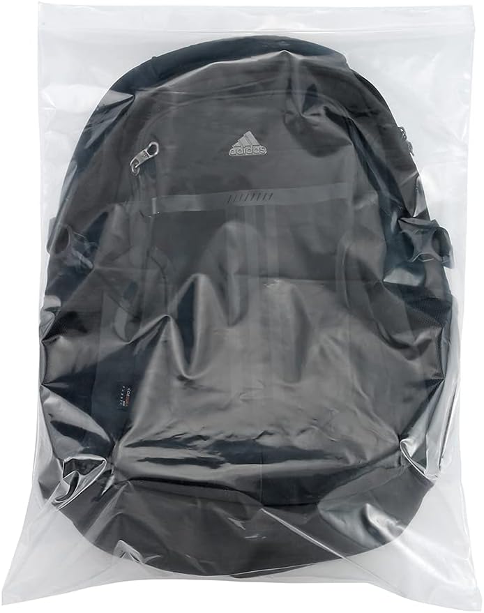 18" x 23" Large Clear Zip Storage Plasic Bags 5 Gallon Reclosable P Bags With Zipper Thick 3Mil for Product Storage, Freezer Bag-30 Count