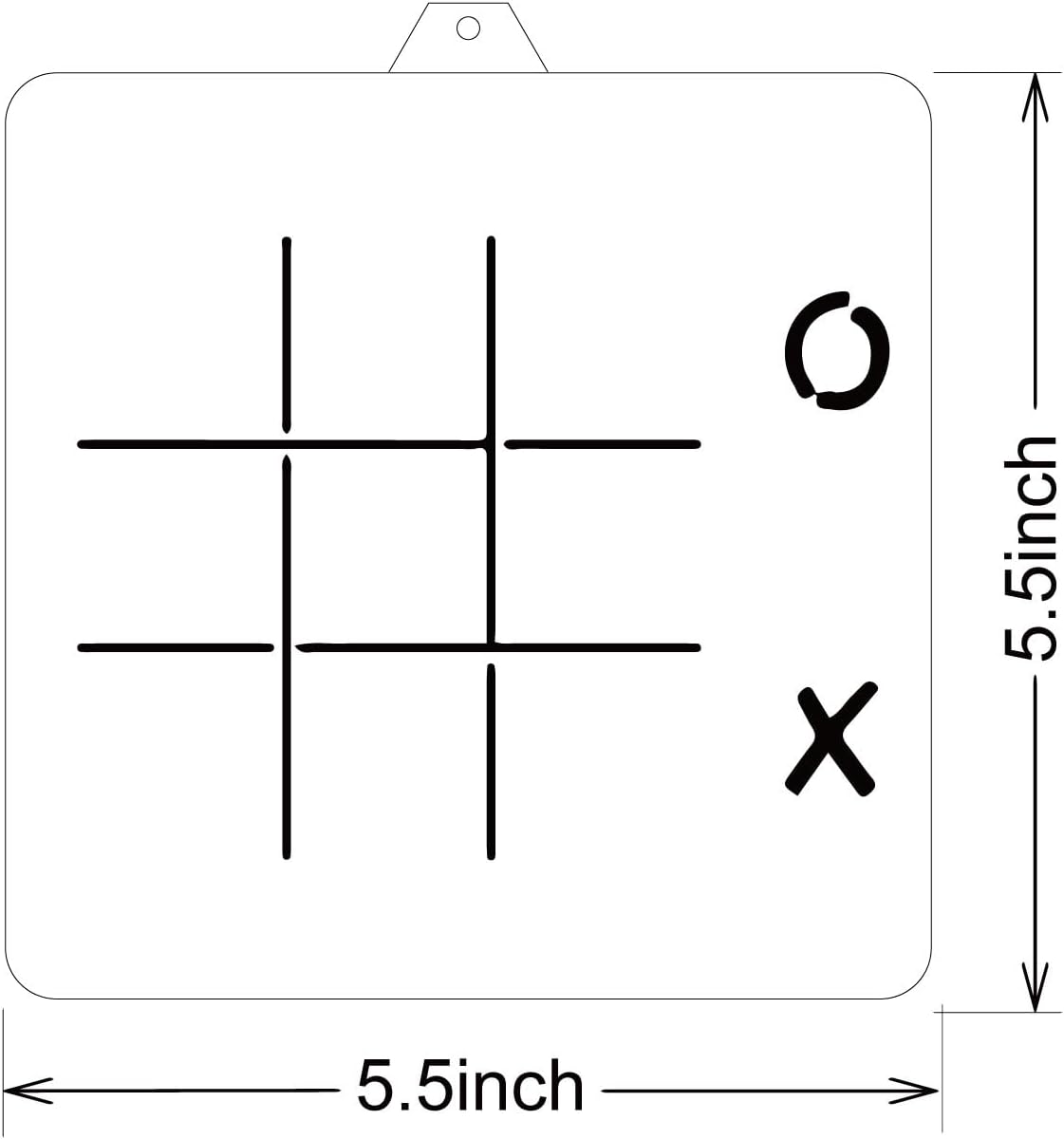 Cookie cutter and stencil set Baking stencils and cutters bundle DIY bakery decorating kit Cookie cutter with stencils Icing stencil and cookie cutter combo (Tic-tac-toe)
