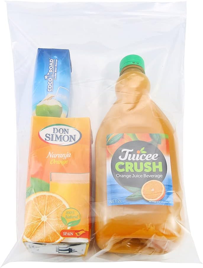 100PCS 10" x 13" 3Mil Clear Reclosable Plastic Bags Zip Seal Lock Poly Bags With Zipper for Shipping Packaging Product Clothing Storage, Thick