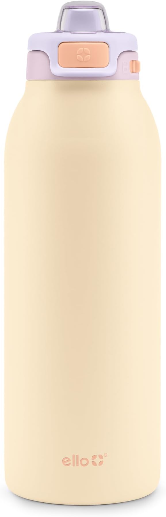 Ello Pop & Fill Stainless Steel Water Bottle with Quick Fill Technology, Double Walled Vacuum Insulated Metal, Leak Proof Locking Lid, Sip & Chug, BPA Free, Holiday Gift for Him Her, 22oz, 32oz, 40oz