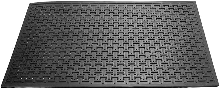 Rubber Non-Slip Waterproof Floor Mat Heavy Duty Anti-Fatigue Mats 33"x57" for Wet or Snow Deck, Restaurant Bar Kitchen Yard Boat